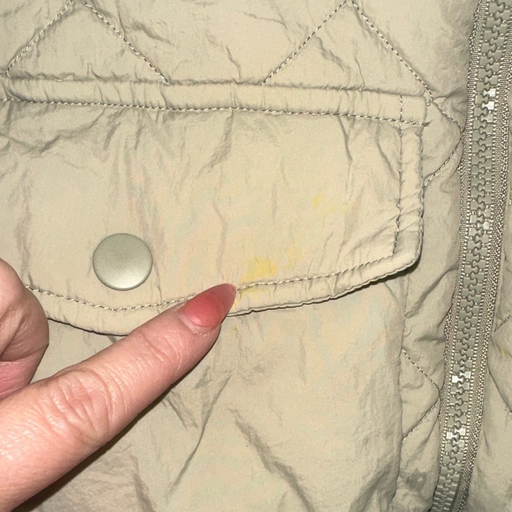 Zara Kids Quilted Puffer Jacket - Cream - Picture 5 of 7